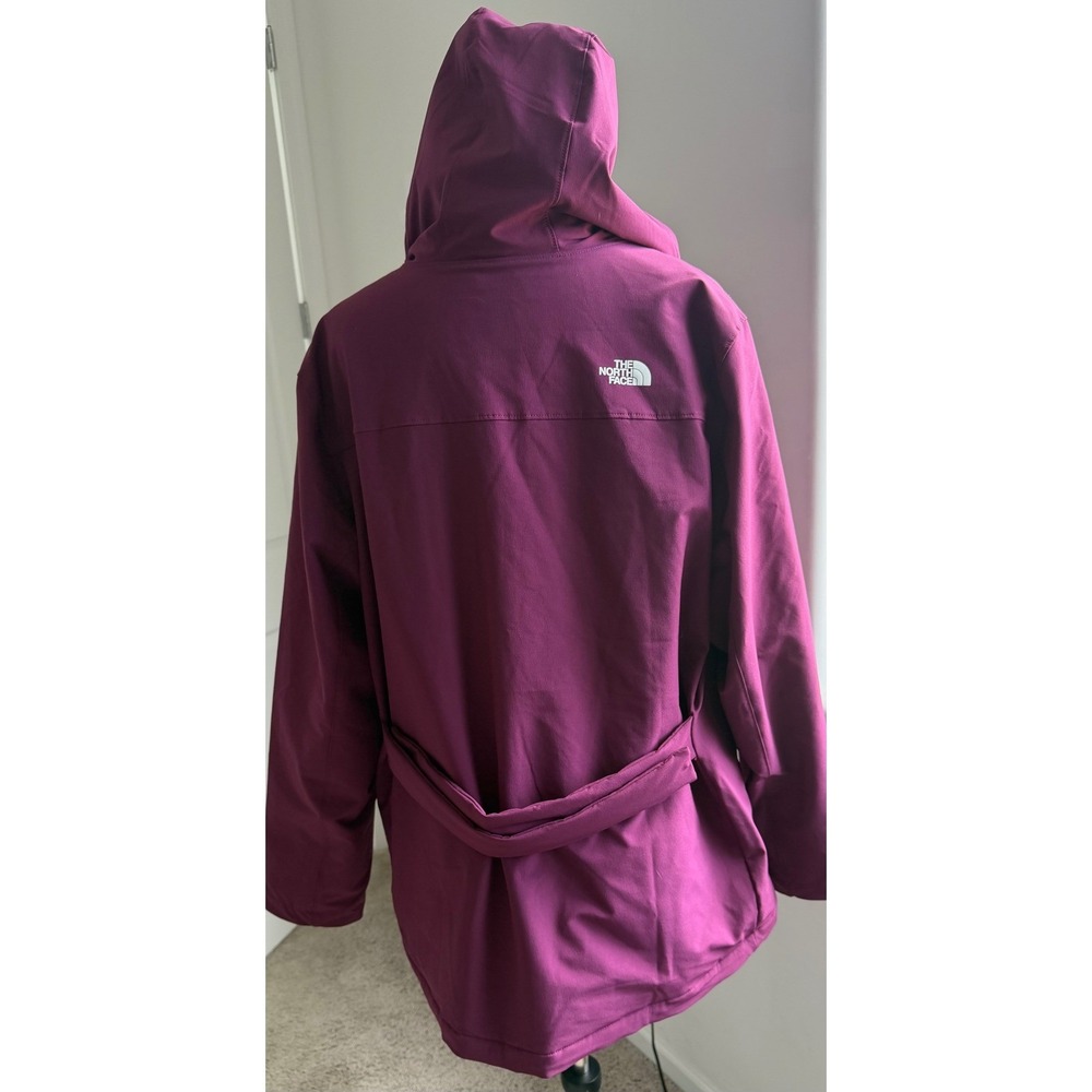 The North Face Shelbe Raschel Purple Fleece Lined Hood Jacket Coat XXL - Picture 4 of 12